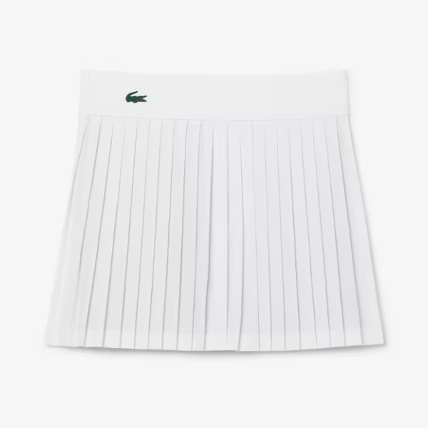 Lacoste 鳄鱼白色网球裙