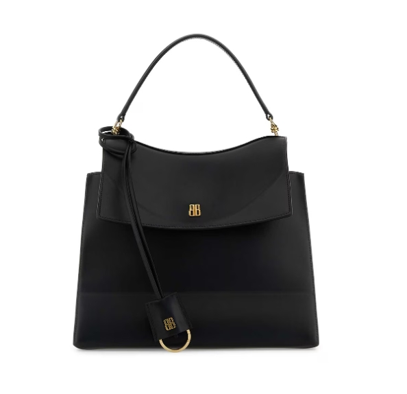 Balenciaga 黑色皮革中号 Nano 手提包