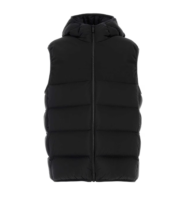 Moncler 黑色尼龙 Bresse 羽绒服
