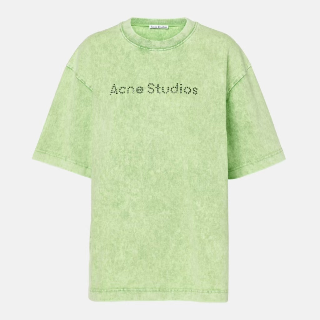 ACNE STUDIOS 绿色徽标T恤