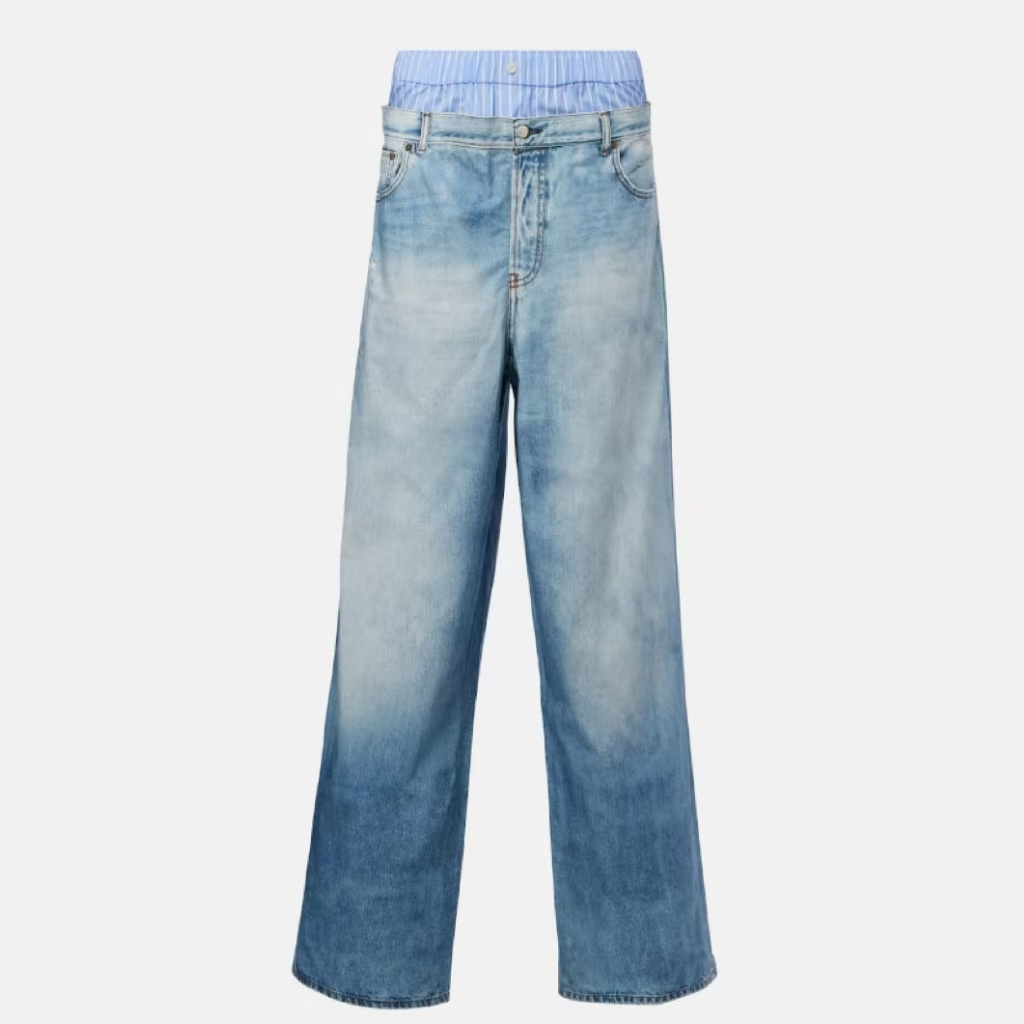 ACNE STUDIOS 错视阔腿牛仔裤
