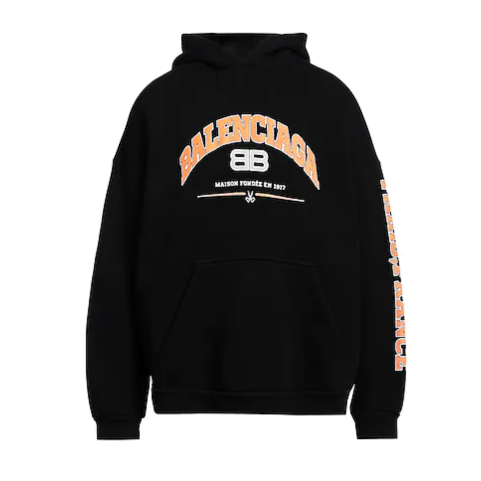 Balenciaga 黑色连帽卫衣