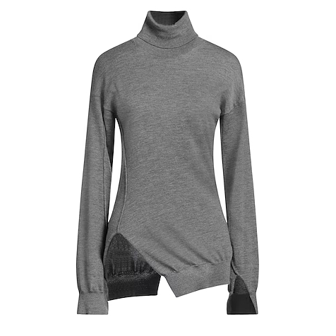 THE ROW 灰色高领毛衫