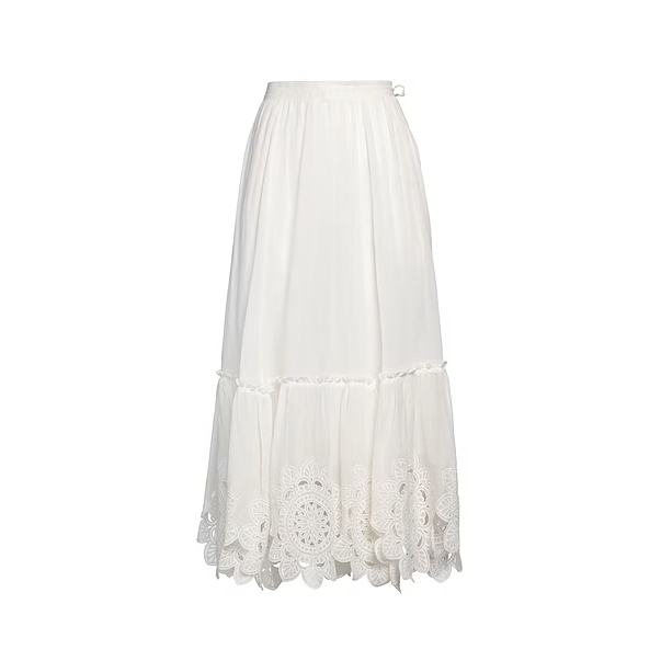 ZIMMERMANN 白色半身裙
