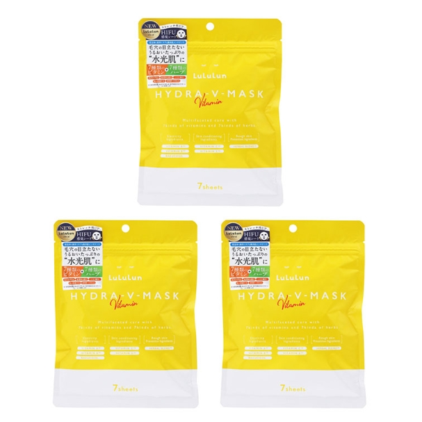 Lululun 维他命补水保湿面膜 7片 3个装
