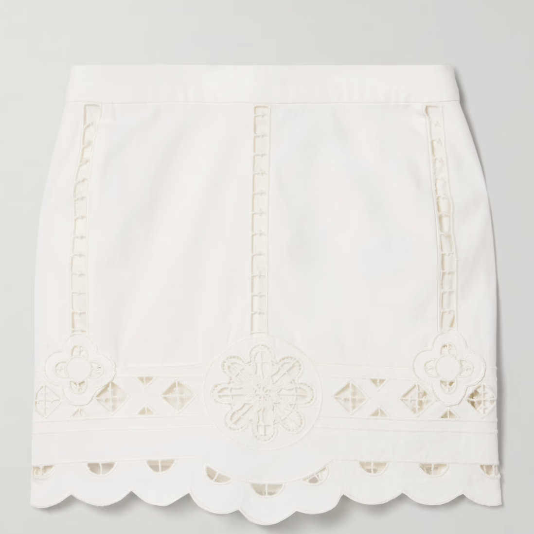 吴千语、胡连馨同款！Isabel Marant Etoile 白色刺绣半裙