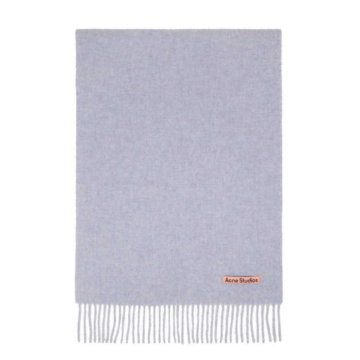 Acne Studios  Blue Fringe 香芋紫羊毛围巾