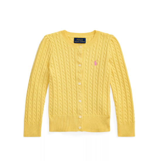 热卖！Ralph Lauren 拉夫劳伦童款绞花毛衣开衫