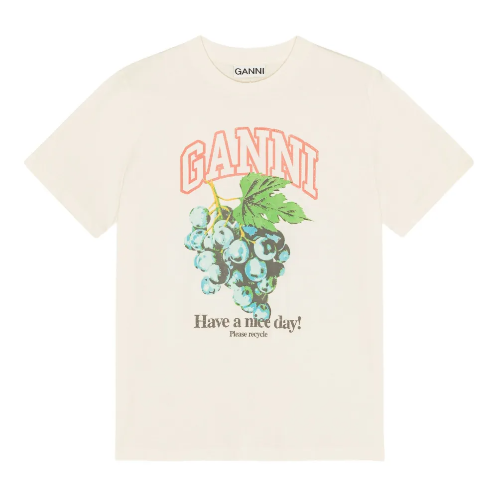 GANNI 葡萄印花T恤
