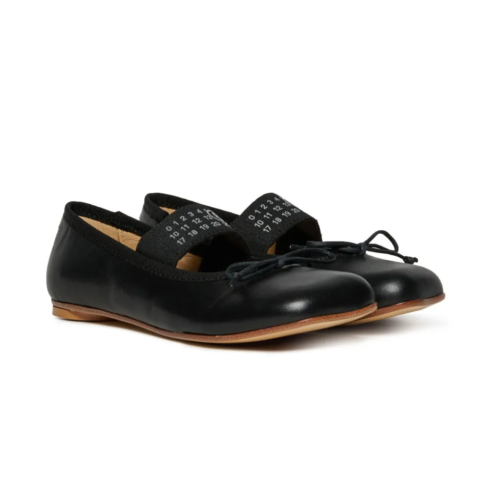 MM6 Maison Margiela 马吉拉大童款logo印花平底鞋