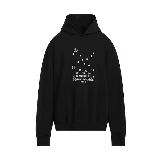 MAISON MARGIELA 马吉拉黑色连帽卫衣