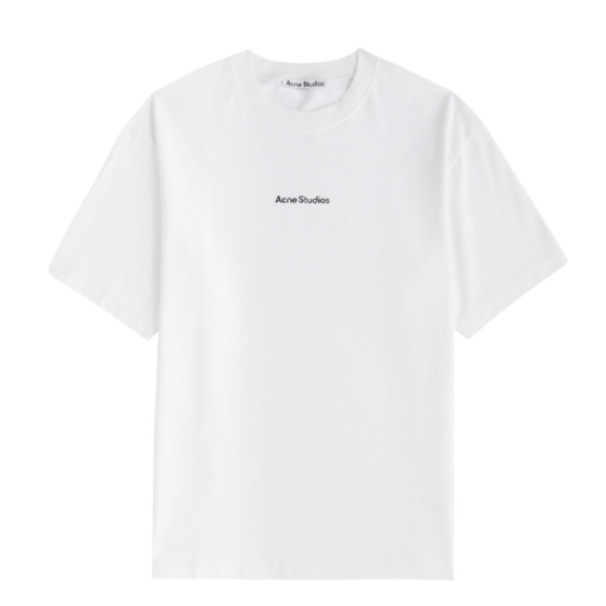ACNE STUDIOS Logo 短袖 白色