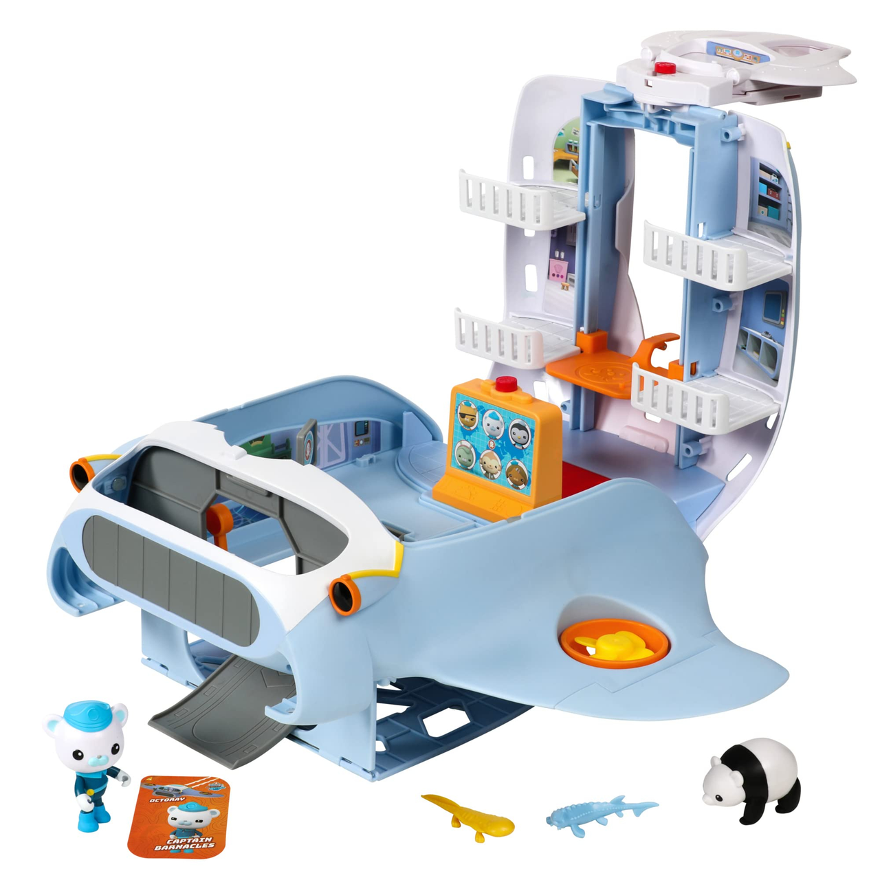 OCTONAUTS 变形总部玩具套装发光音效男女孩礼物3岁+
