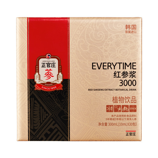 正官庄 EVERYTIME 红参浆 3000 10ml*30包