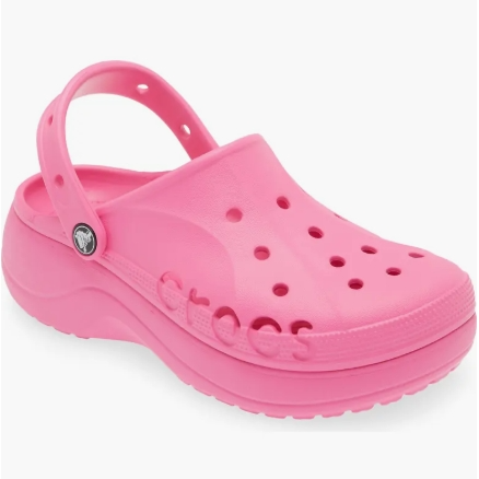Crocs 卡骆驰 Baya Platform 贝雅云彩粉色女款洞洞鞋