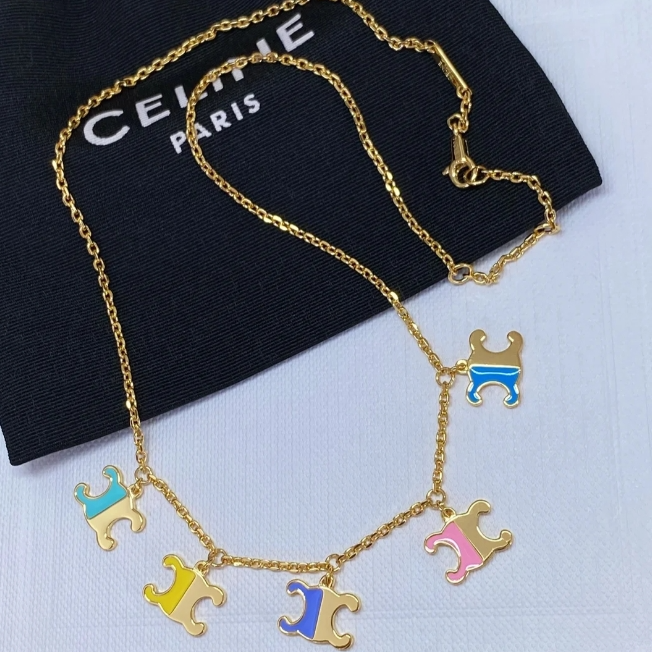 Jomashop：Celine 饰品大促 凯旋门马卡龙项链$418