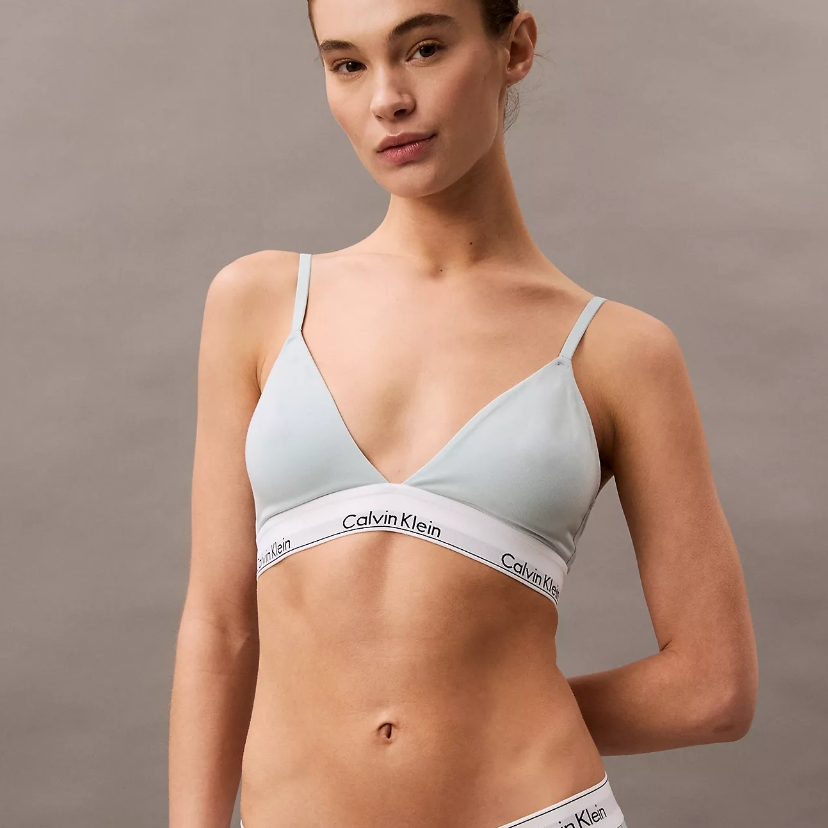 Calvin Klein Icon Cotton Modal Lightly Lined 浅蓝色三角杯内衣