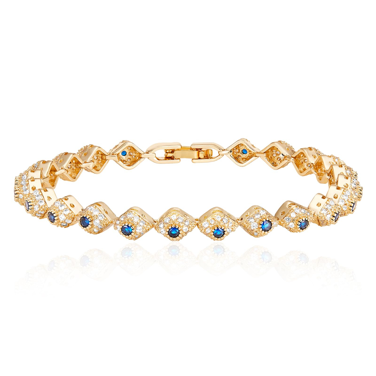 【含税直邮】Richapex 女式 18k 金网球手链