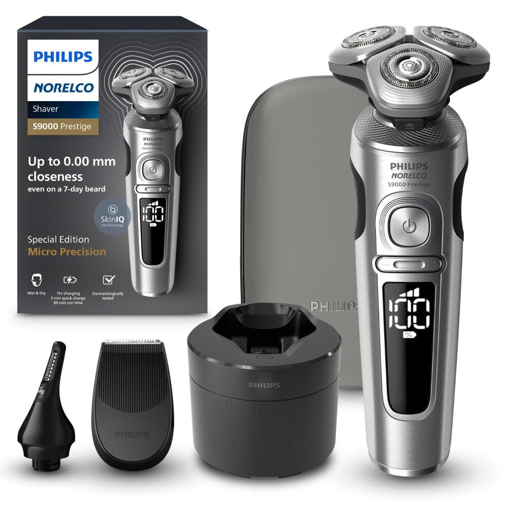 【含税直邮】Philips 飞利浦 Norelco 剃须刀系列 9000 Prestige 特别版,干湿两用电动剃须刀