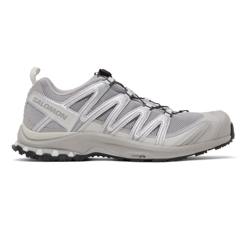 Salomon 灰色 & 银色 XA Pro 3D 运动鞋