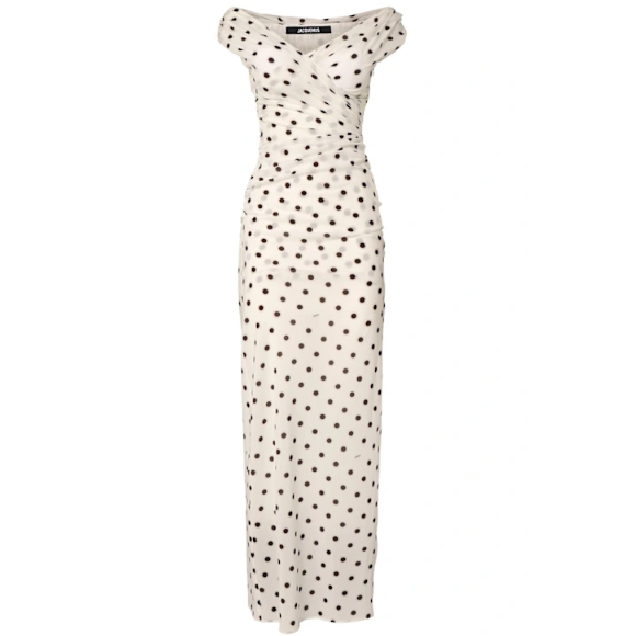 Jacquemus La Robe Rita Longue 波点连衣裙