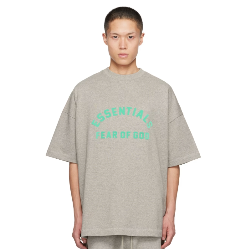 Fear of God ESSENTIALS 灰色圆领 T 恤