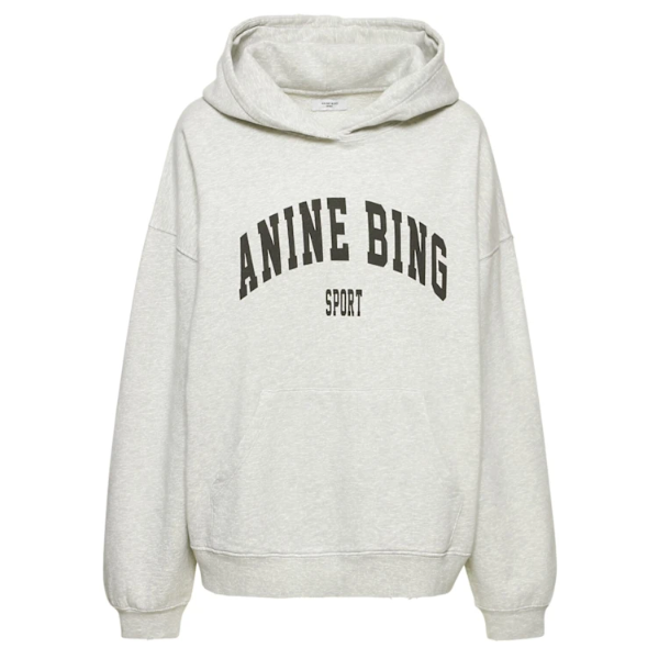 码全！ANINE BING Harvey logo 平纹针织卫衣