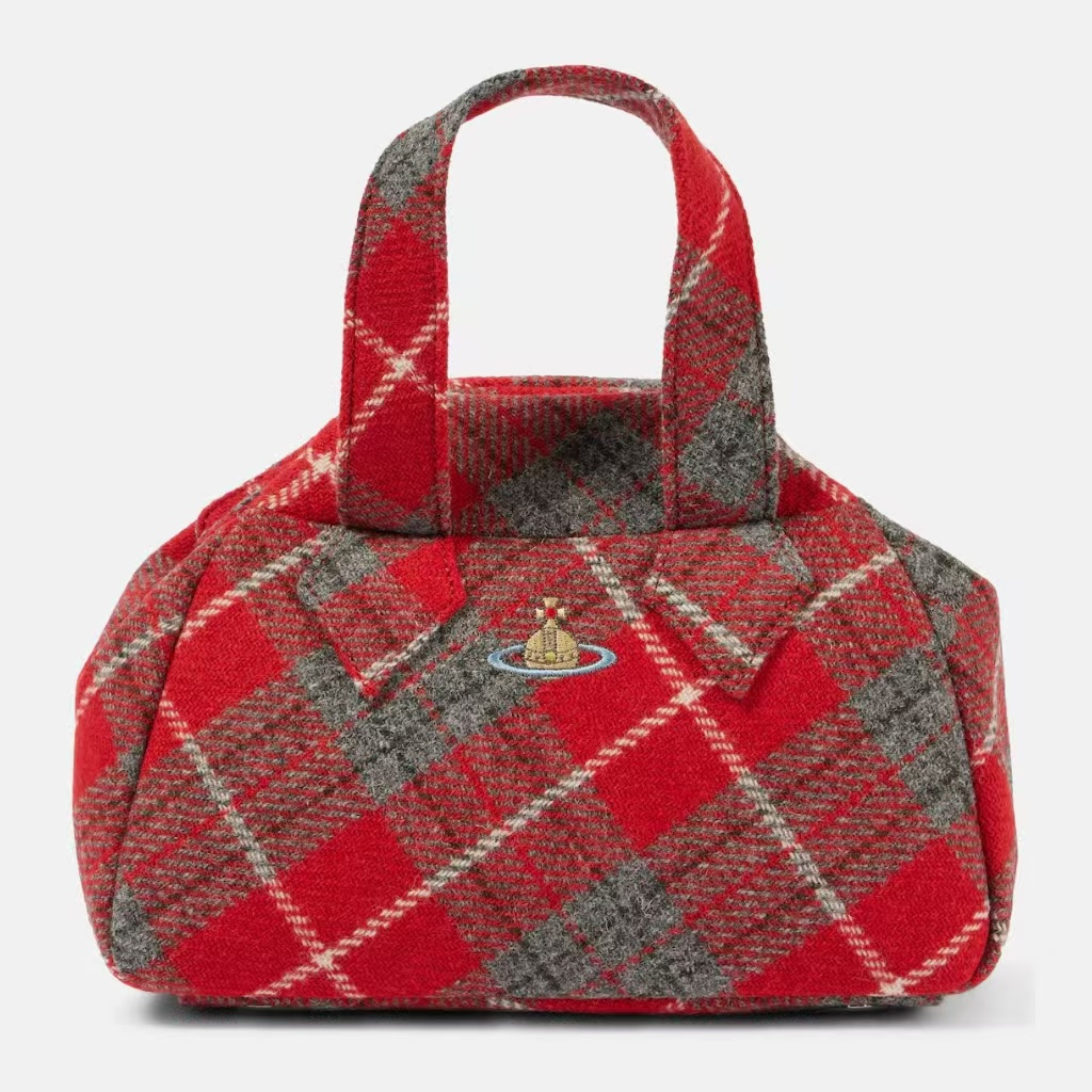 VIVIENNE WESTWOOD 西太后 Archive 中号红色格纹手提包