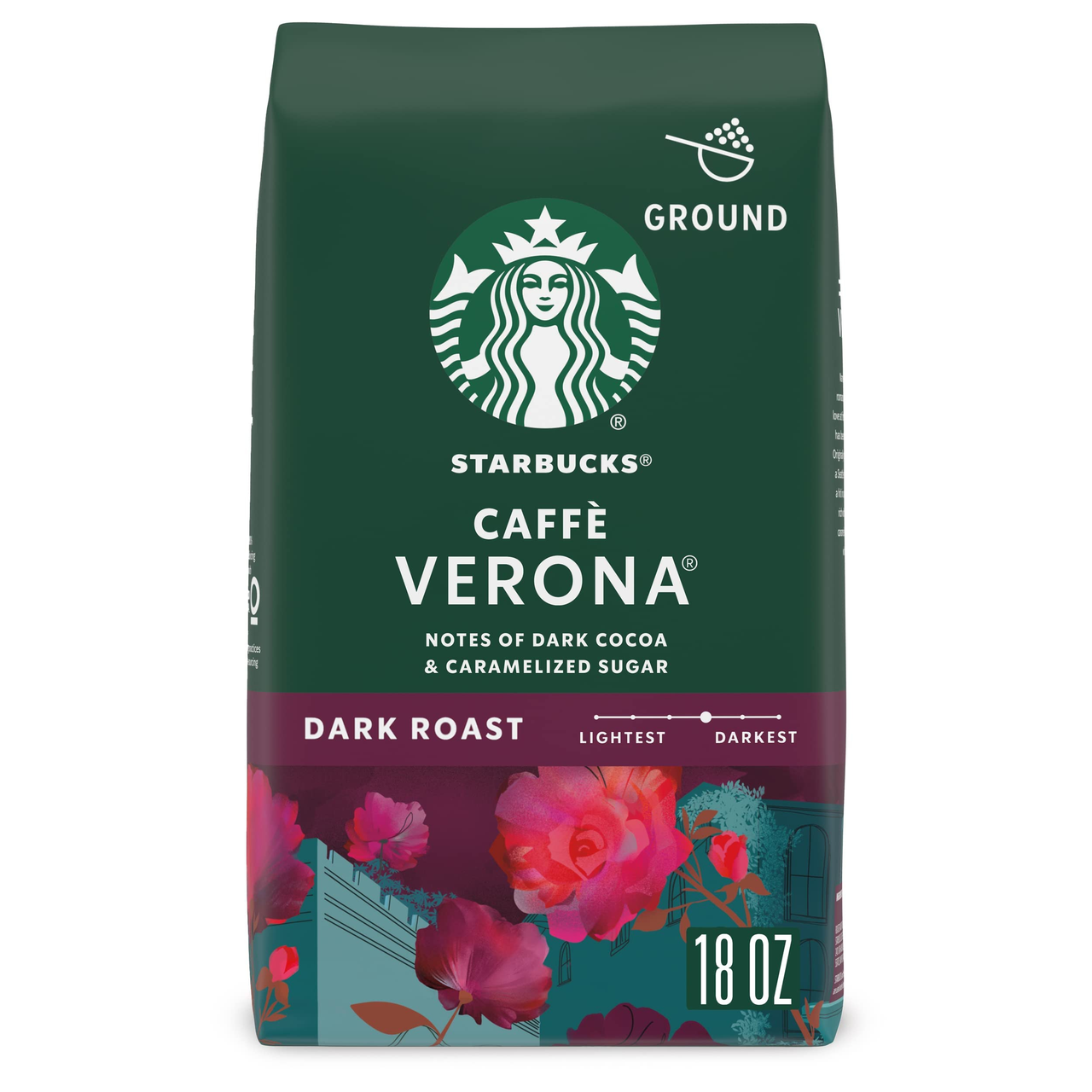 【含税直邮】Starbucks 星巴克 研磨咖啡 深度烘焙 卡菲维罗纳 1.13磅(约510克)