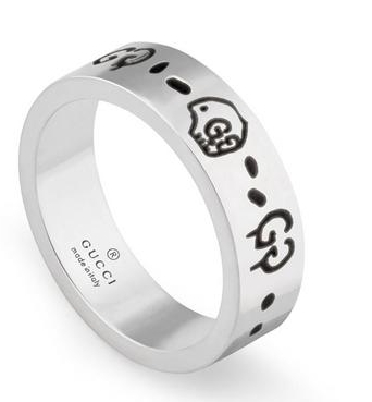 Gucci Ghost 银戒指