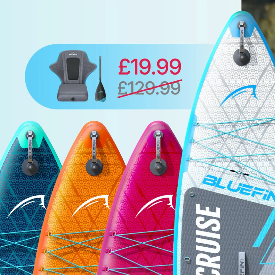 Bluefin SUP UK：解锁仅需 £19.99 的皮划艇套装，搭配 Blue Original 系列