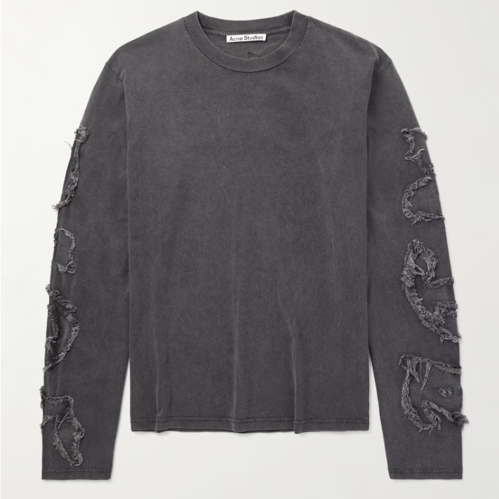 ACNE STUDIOS 灰色长袖T恤