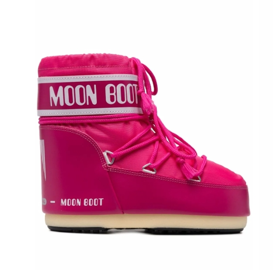 Moon Boot logo印花系带雪靴