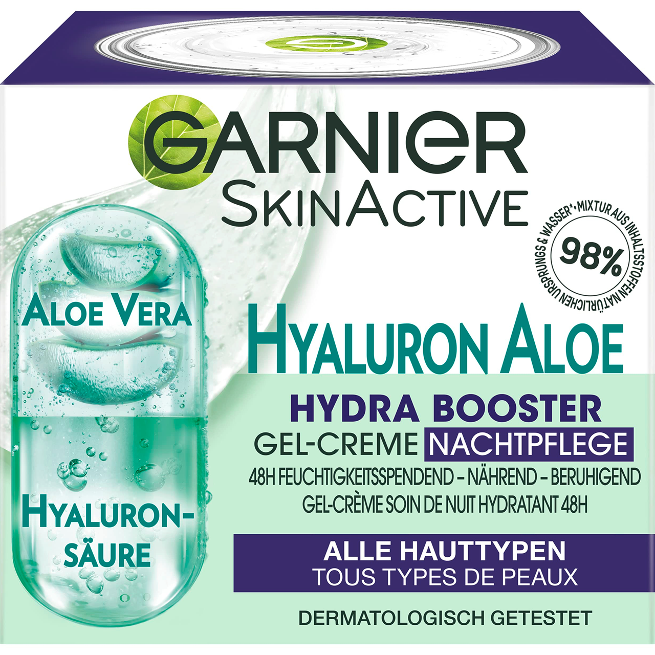 【含税直邮】Garnier 卡尼尔 透明质酸 芦荟 Hydra Booster 凝胶霜 50ml