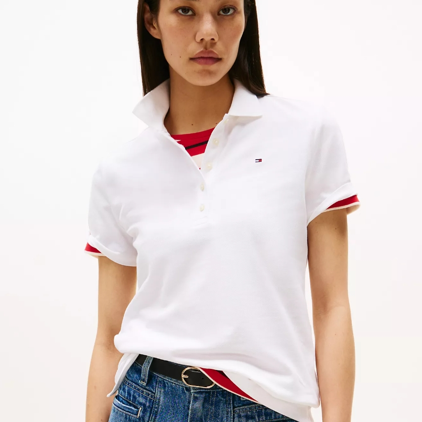 TOMMY HILFIGER 弹力棉质Polo 衫