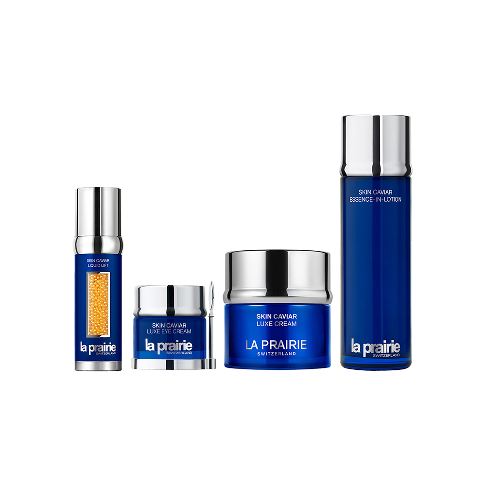LA PRAIRIE 鱼子精华面部紧致奢华 紧颜液 50ml + 眼霜 20ml +紧致面霜 50ml +精萃露 150ml+赠品