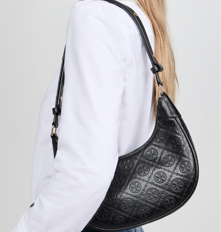 Tory Burch T Monogram Debossed Crescent 腋下包