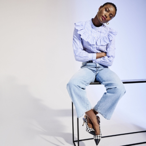 THE OUTNET 港站：Claudie Pierlot 潮品热卖 绑带芭蕾平底鞋HK$1134 皮革手提包HK$1232