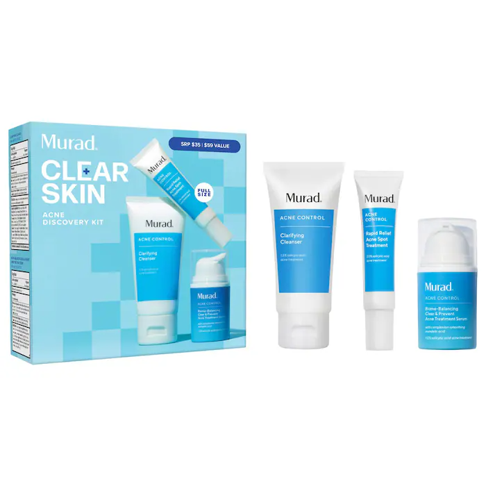 上新！Murad 慕拉得清洁皮肤套装 价值$59