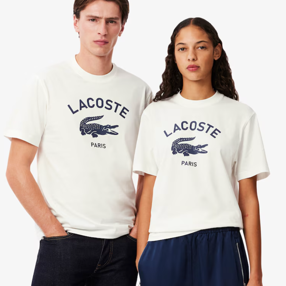 男女同款！Lacoste 男标志印花T恤 多色选