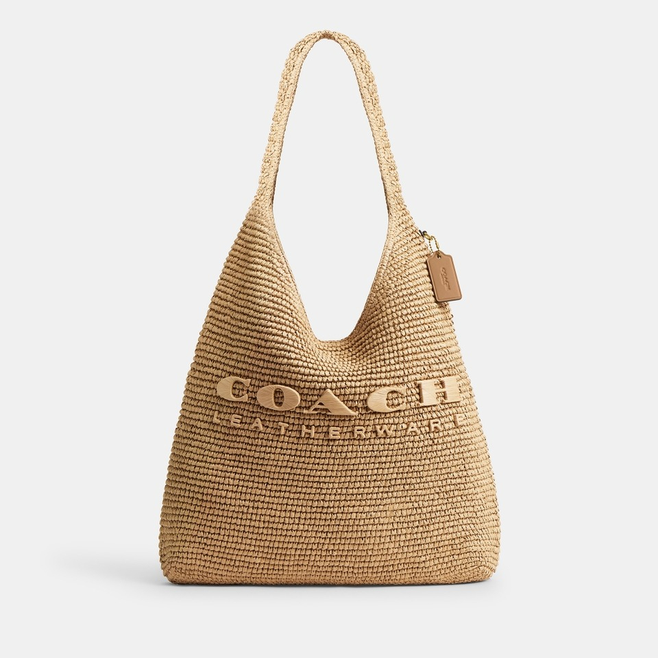 Coach Brooklyn 39 Straw 草编托特包