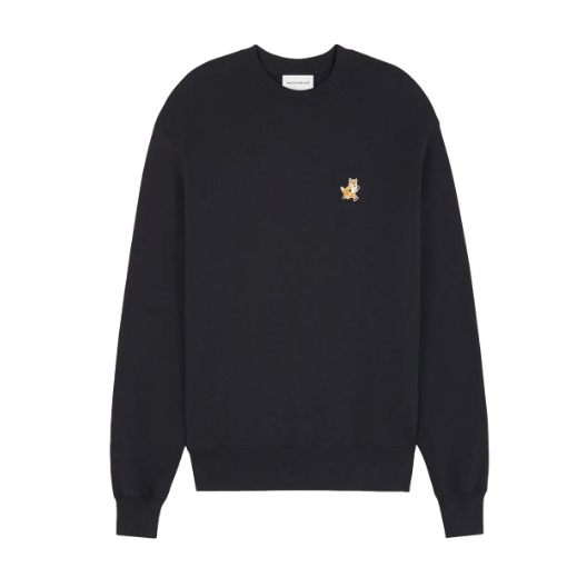 MAISON KITSUNE 小狐狸徽标黑色卫衣