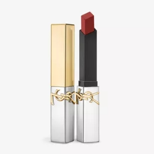 YSL 圣罗兰 金银浮雕限定细管唇膏#77