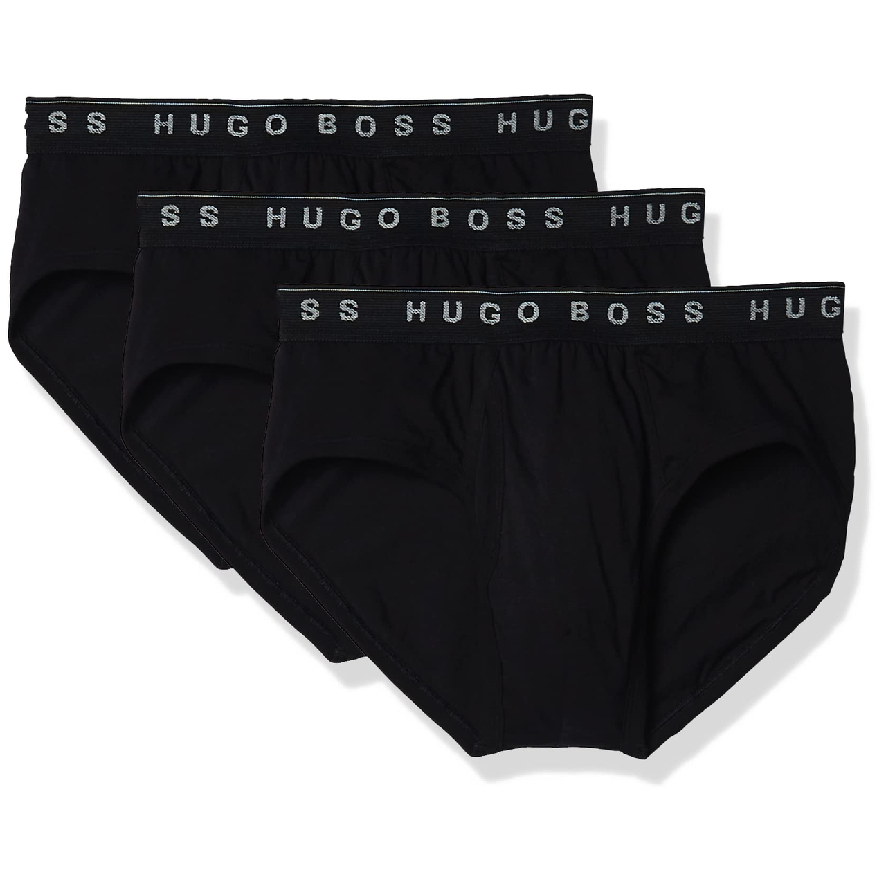 【含税直邮】HUGO BOSS 男士传统棉质三角裤 3 件装 黑色 XX-大号