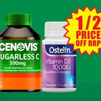 Chemist Warehouse：Nature's Own, Cenovis 和 Ostelin 营养补剂热卖