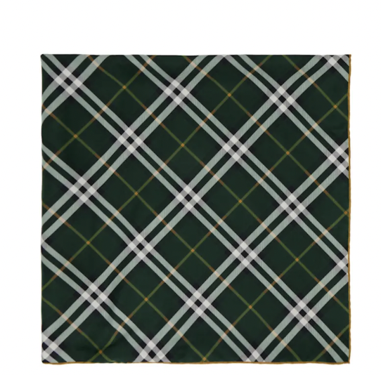 Burberry 格纹真丝方巾