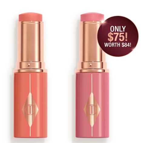 Charlotte Tilbury 新品腮红棒 2支装（价值$84）
