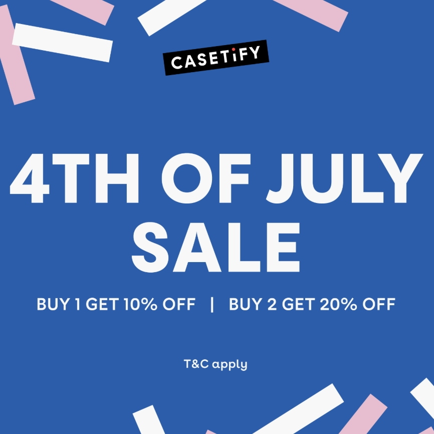 Casetify Global：独立日大促！全场创意手机壳热卖