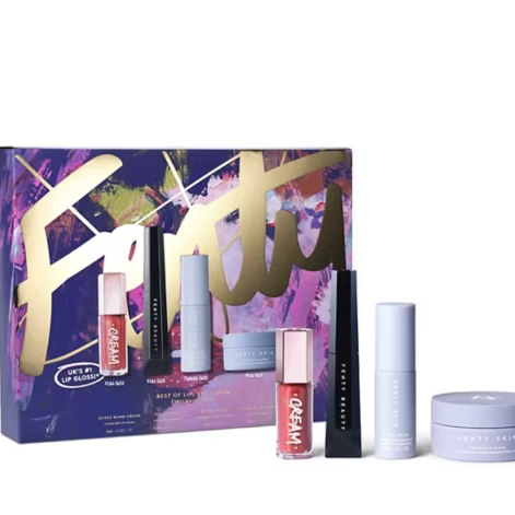 Fenty 唇部、眼部、皮肤 4 件套美容护肤套装
