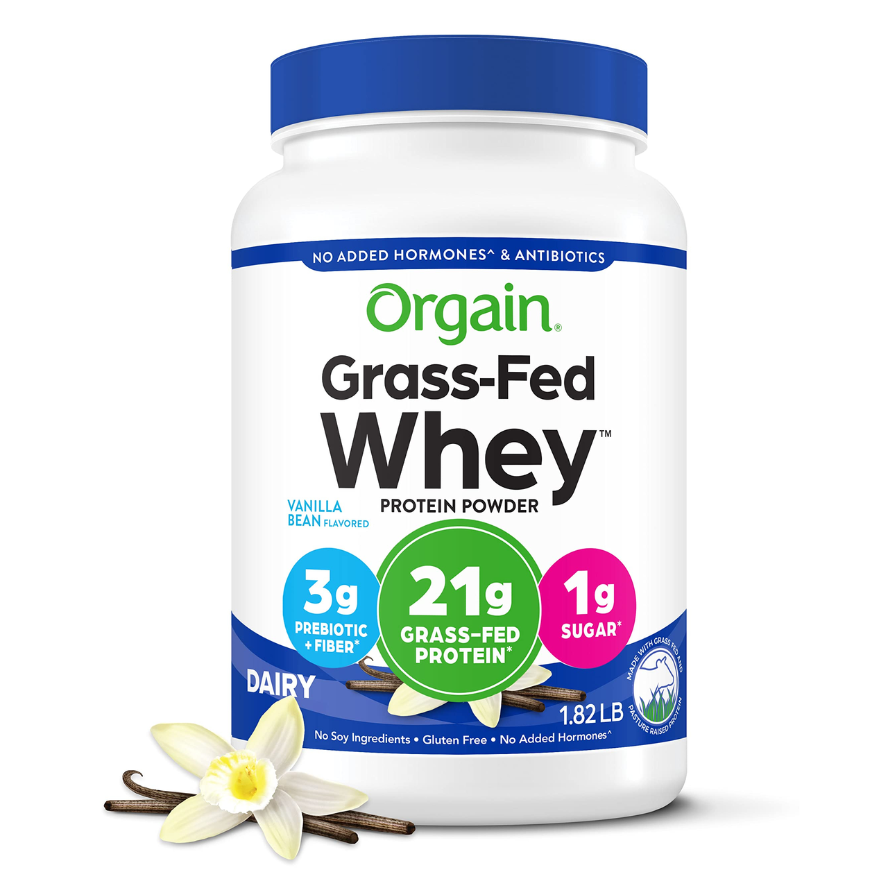 【含税直邮】Orgain 香草豆蛋白粉 清洁乳清蛋白粉 增强免疫 828g